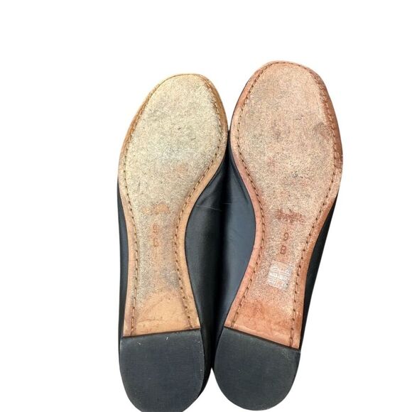 Coach Black Leather Ballerina Flats Size 9B - Picture 4 of 7